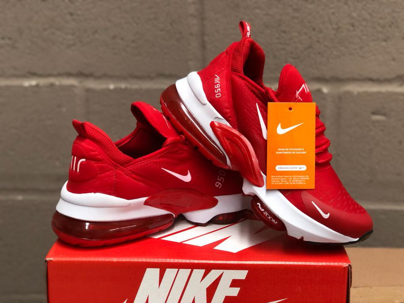 TENIS NIKE 950 VERMELHO - somodinhasecalcados