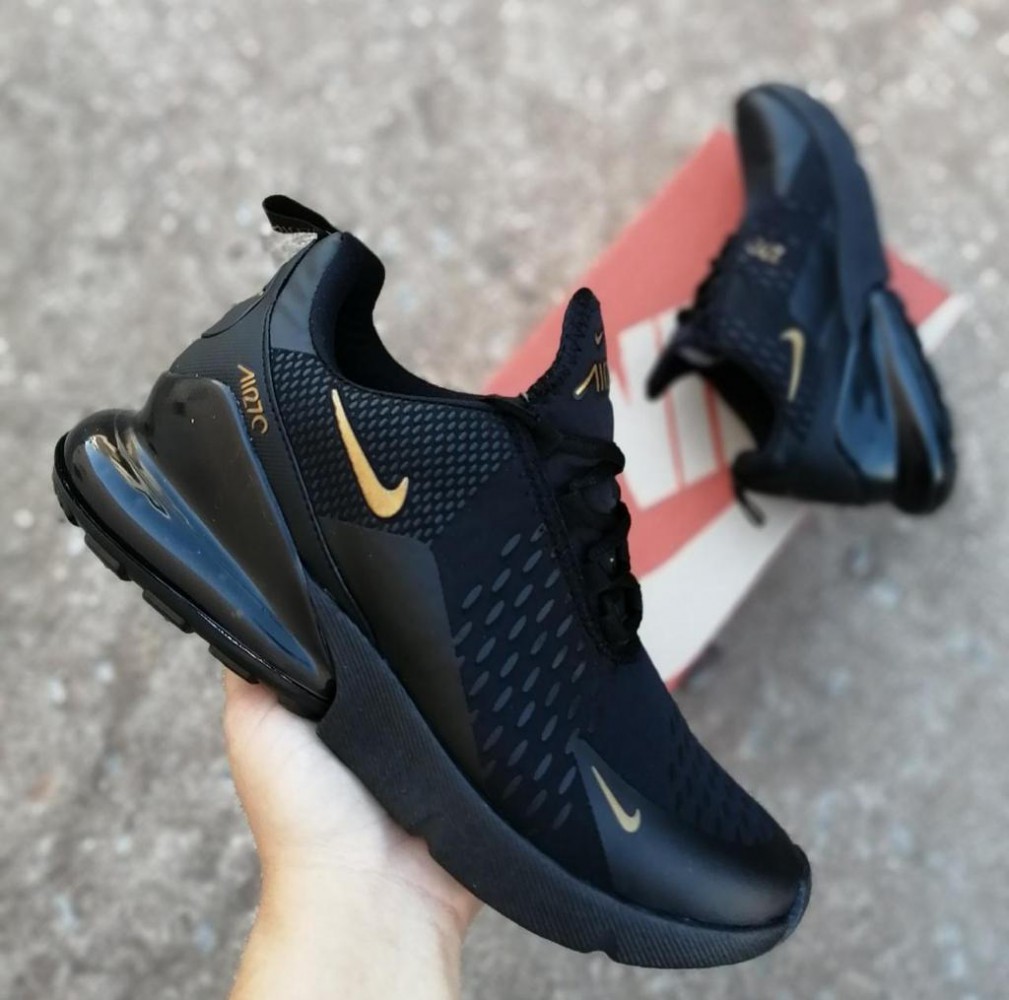 Tenis Nike Air Max 270 PRETO DOURADO Angel Shoes 44