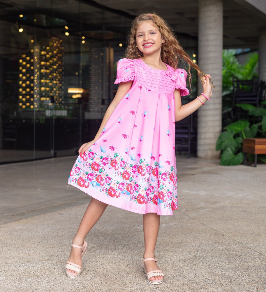 Trap\u00e9zio Rosa Chiclete - Hiup moda infantil