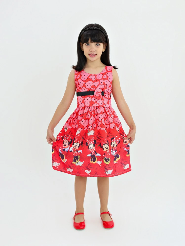 VESTIDO MINNIE VERMELHA - Hiup moda infantil